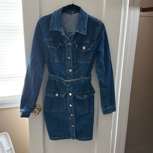 Button down Jean Dress